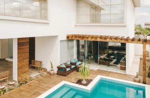 Residential swimming pool in the Whitsundays area, subject to safety and compliance inspection.